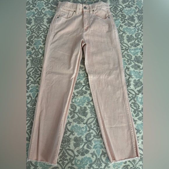 Madewell High Rise Pink Jeans, 25 - Picture 1 of 6